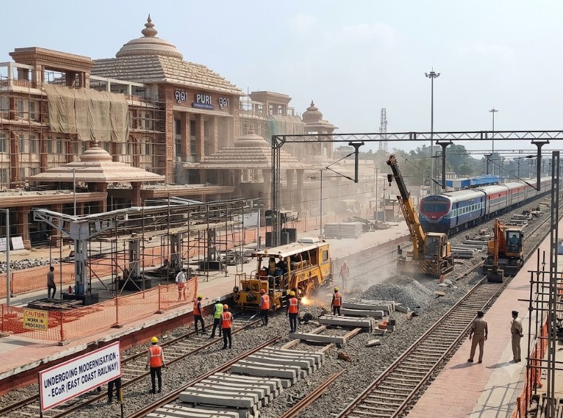 ECoR Regulates Train Services for Modernisation Works at Puri Railway Station